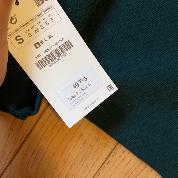 Zara knit sleeveless top w/ shoulder pads Small - Picture 7 of 7